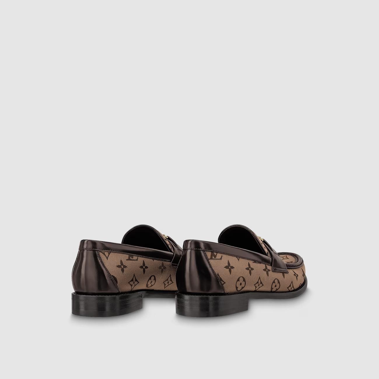 Giày Louis Vuitton Moccasin Major Nam Nâu